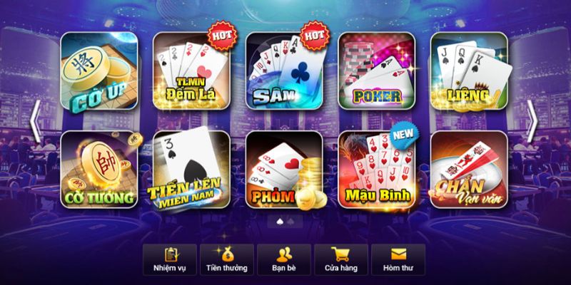 Game bài đổi thưởng thú vị