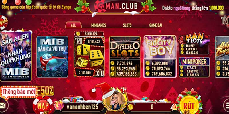 Tải game bài đổi thưởng nhiều người chơi nhất với Man Club